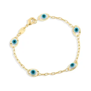 Pulseira Olho Grego Corrente Cartier